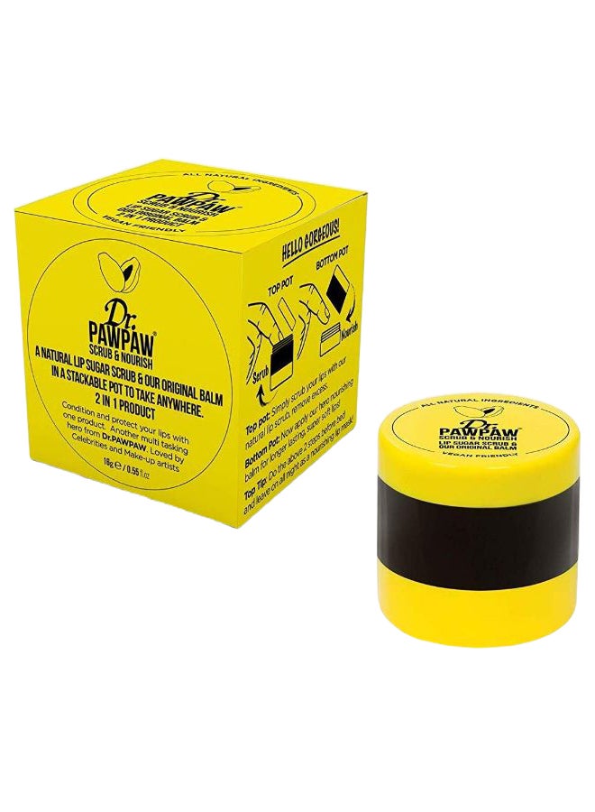 Dr.PAWPAW 2-In-1 Lip Scrub & Balm 16g
