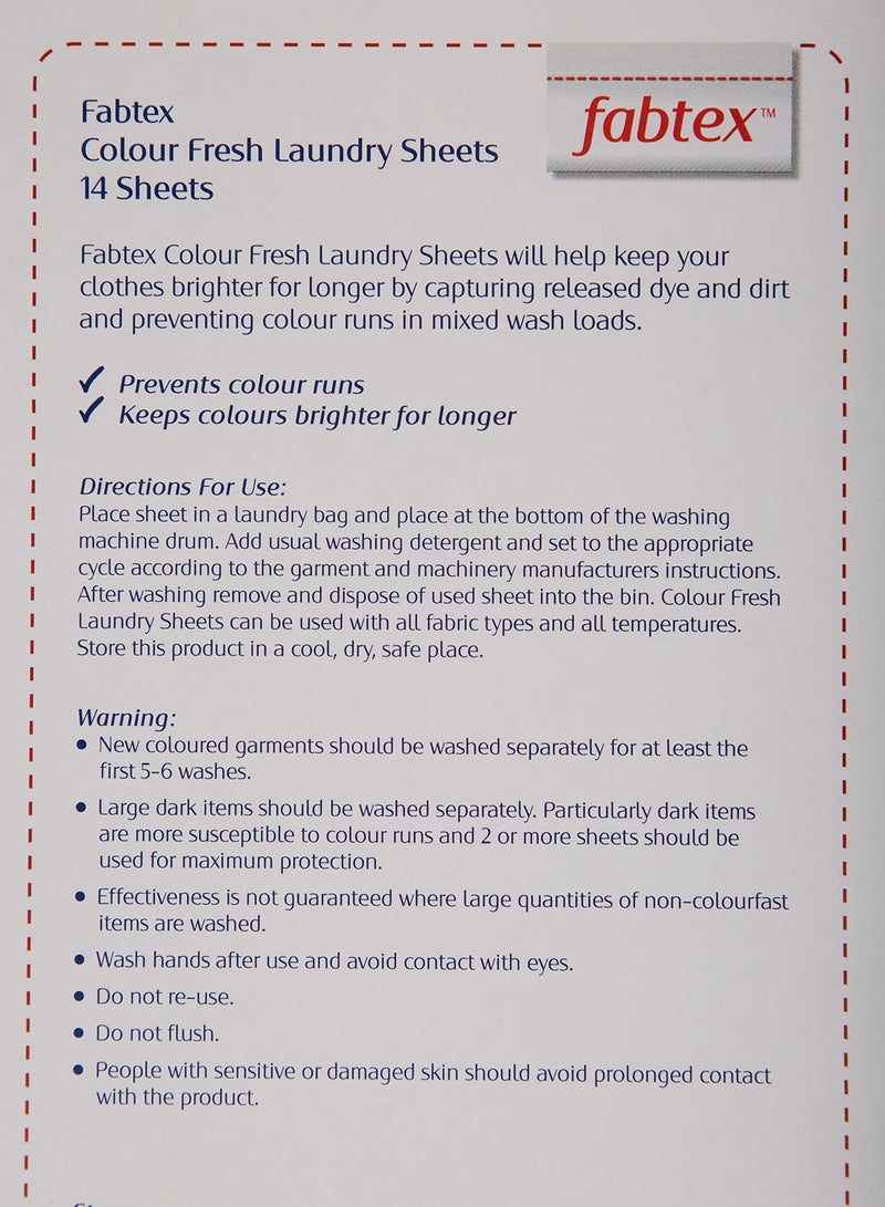 Premium 14-Piece Colour Fresh Laundry Sheet by Generic