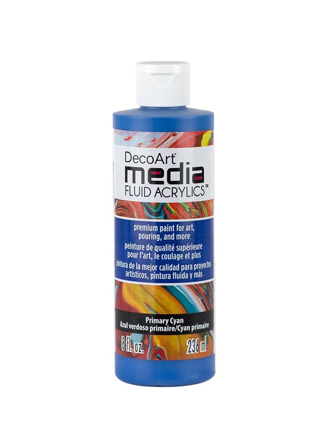 Deco Art Media Fluid Acrylic Paint Primary Cyan