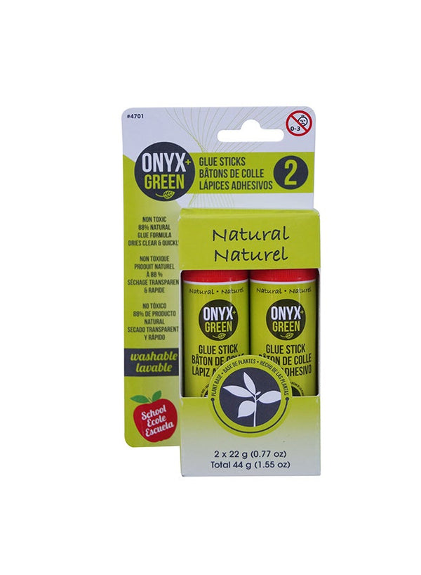 Onyx & Green Pack Of 2 Glue Stick