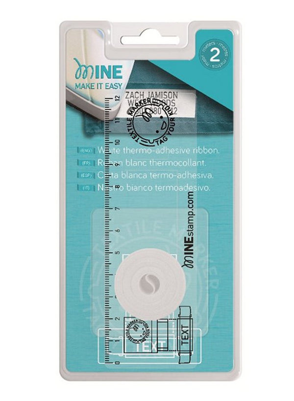 Mine Stamp Centring Ruler with Tape Clear