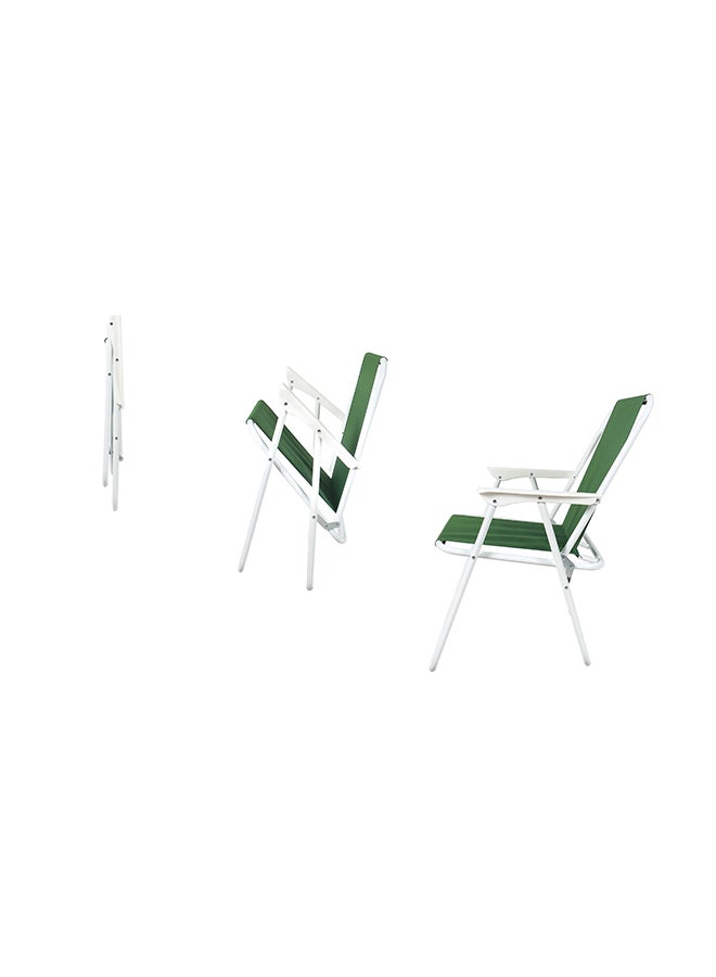 Campmate Foldable Beach Chair Green/White
