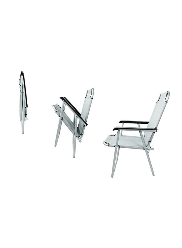 Campmate Foldable Beach Chair Grey/White