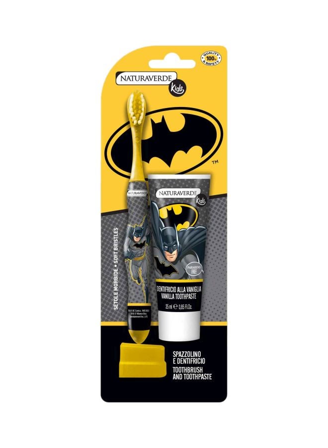 Naturaverde Batman Vanilla Toothpaste & Toothbrush