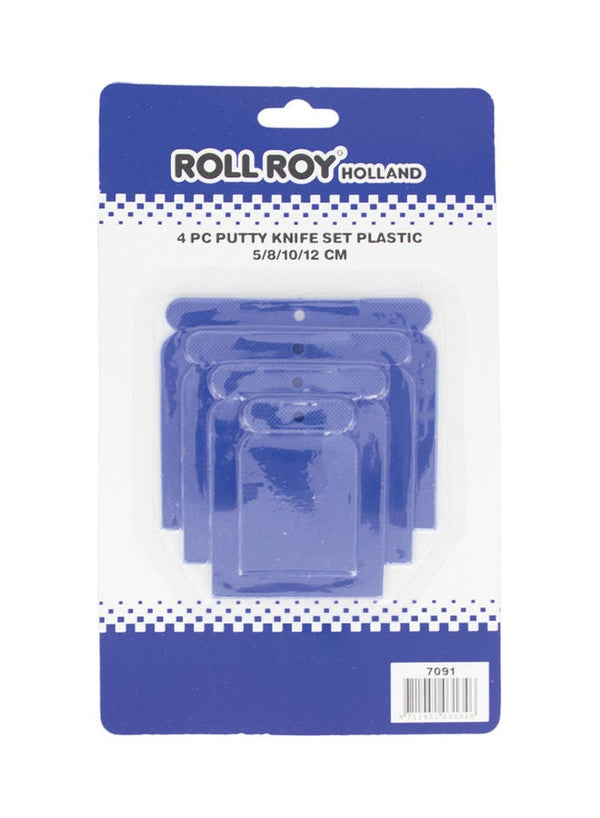Roll Roy 4-Piece Putty Knife Set Blue