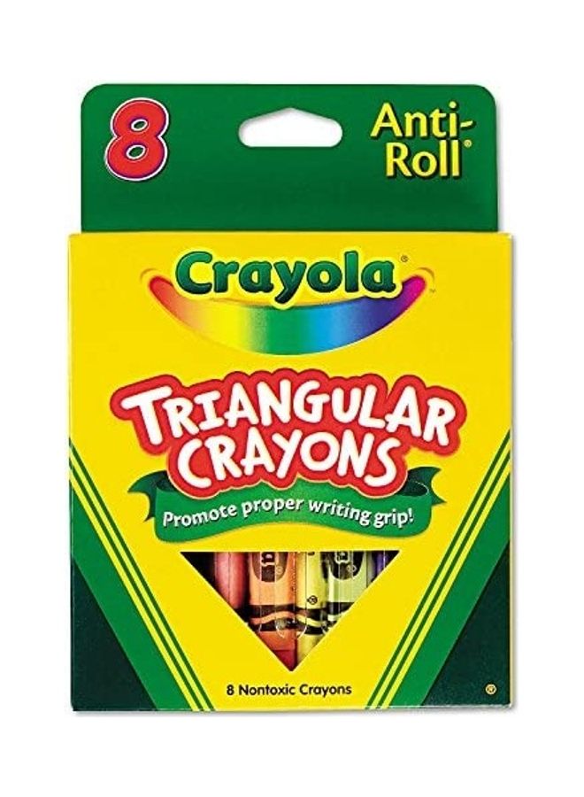 Crayola 8 Piece Triangular Crayons for Creative Play