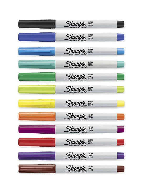 Sharpie 12-Piece Ultra Fine Tip Markers Set
