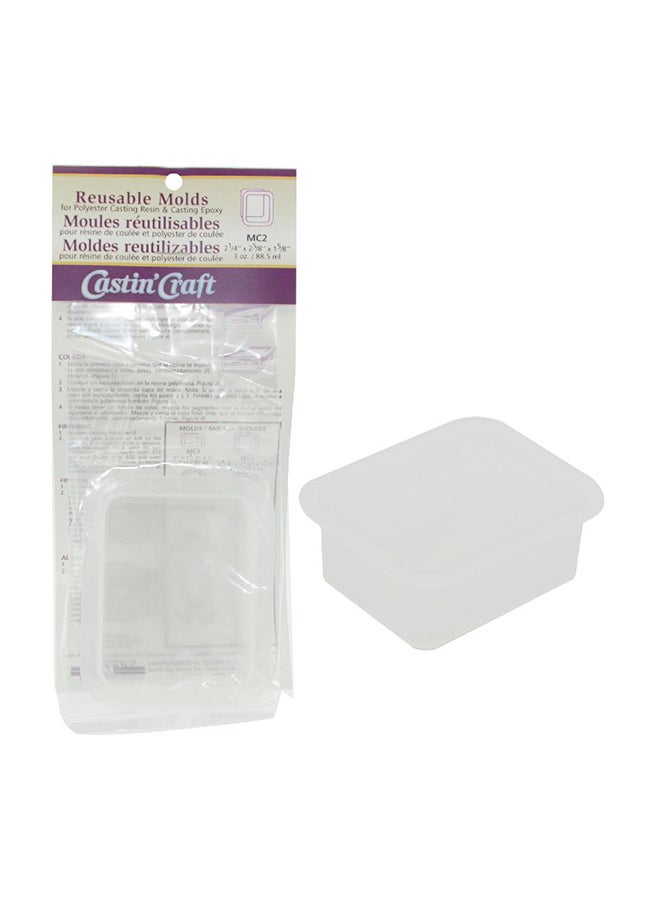 Castin Craft Square Reusable Molds - White