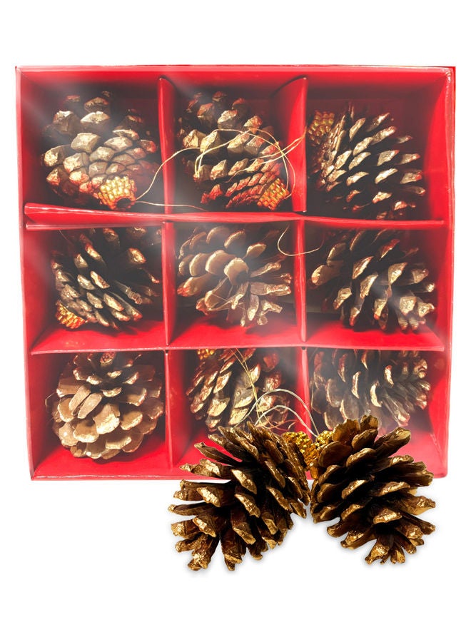 Christmas Magic Pine Cone 9-Piece Set