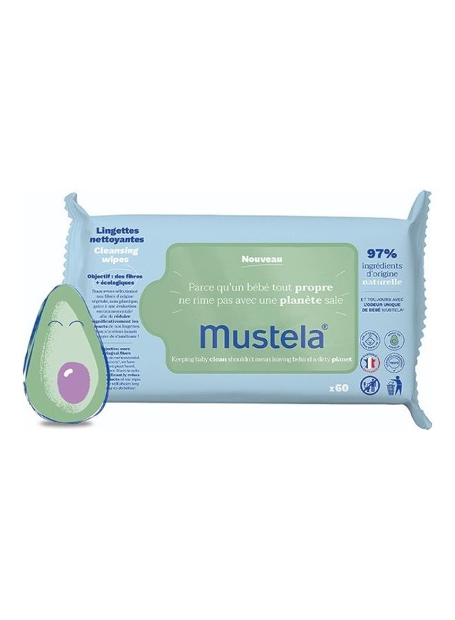Mustela Cleansing Wipes x 60 for Babies
