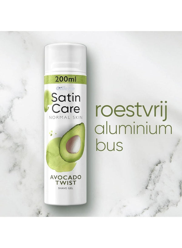 Gillette Satin Care Avocado Twist Shave Gel 200ml