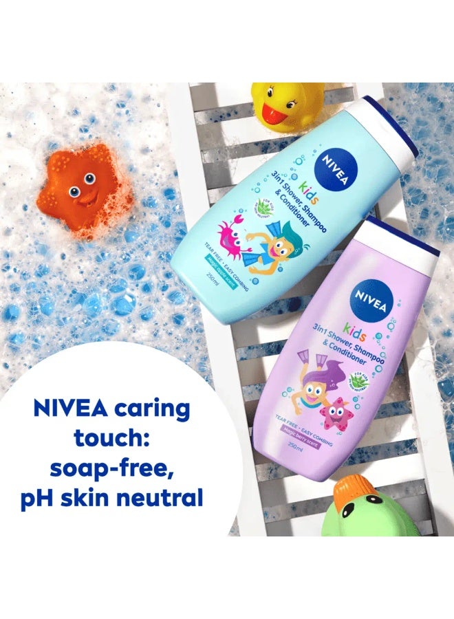 Nivea 3 In 1 Shower Gel Shampoo Conditioner for Kids