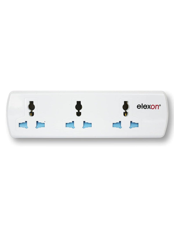Elexon 3 Way Multi Universal Adaptor Socket
