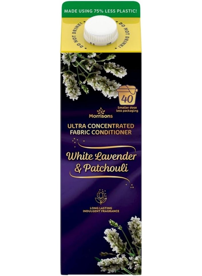 Morrisons White Lavender And Patchouli Fabric Conditioner 40 Washes 1L