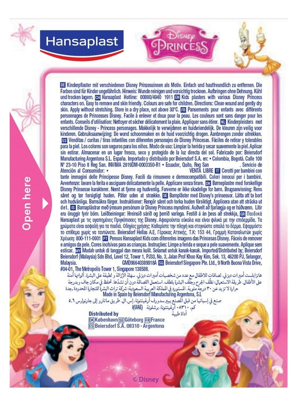 Hansaplast Disney Princess Plasters - 20 Multicolour