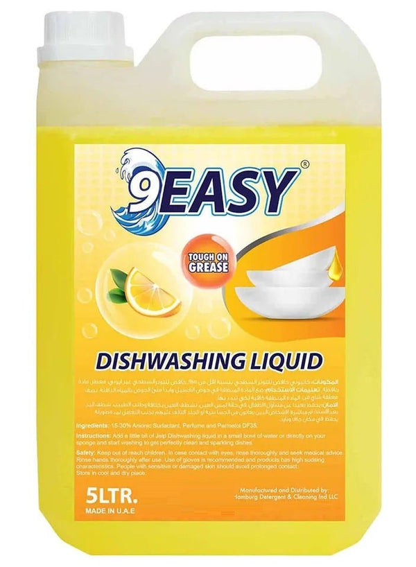 9EASY Dishwashing Liquid 5 Ltr - Premium Clean