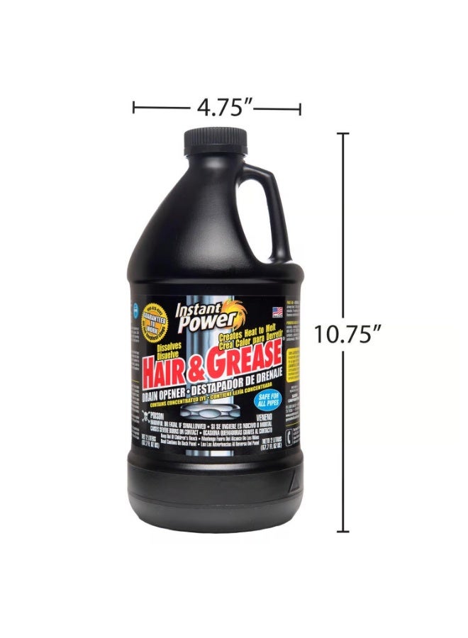 Instant Power Hair & Grease Drain Opener 2 L