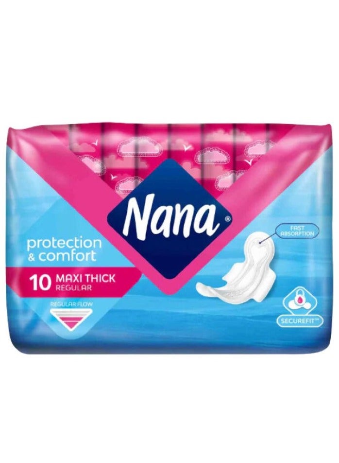 Nana Maxi Thick Regular Pads 10 Pcs