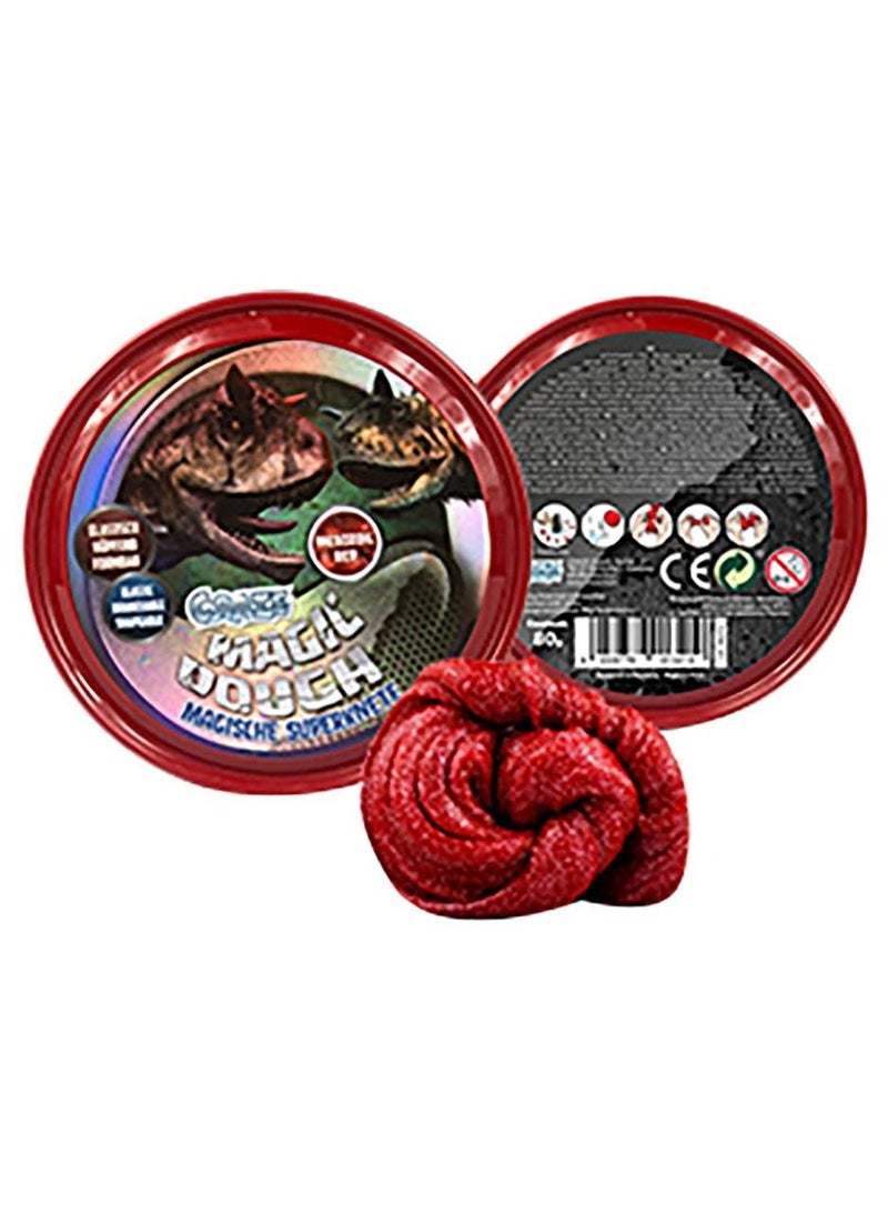 CRAZE Magic Dough Mesozoic Red 80g - Premium Modeling Clay