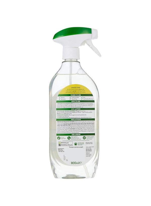 Zoflora Lemon Zing Disinfectant Cleaner 800 ML