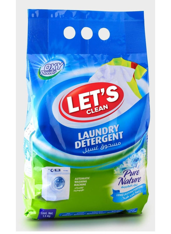 LET'S CLEAN Detergent Powder 1.5 Kg