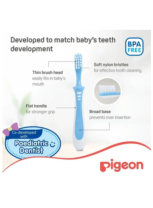 Pigeon Lesson 3 Training Toothbrush - Blue
