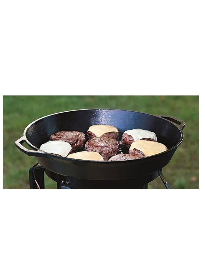 Lodge Seasoned Cast Iron Dual Handle Pan 17inch