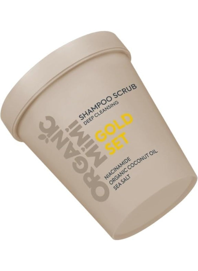 cleansing gold, coconut oil, coconut oil sea, deep cleansing, deep cleansing gold, oil sea, oil sea salt, organic coconut, organic coconut oil, organic mimi, salt extract, scrub organic, sea salt, sea salt extract, shampoo scrub