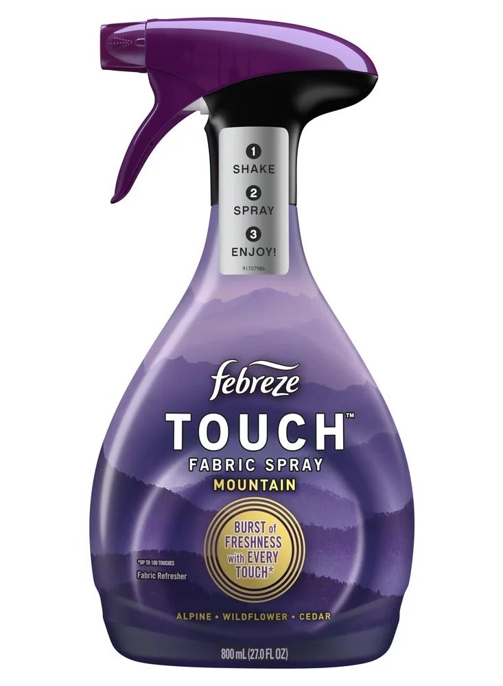 Febreze Unstopables Touch Fabric Spray And Odor Eliminator Mountain 800 ML