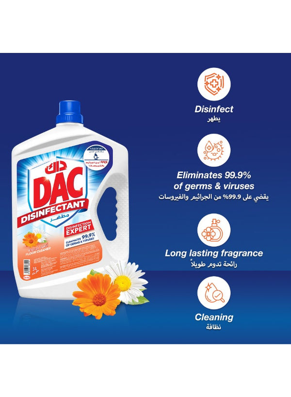 Dac Floral Disinfectant, 3 Liter - Premium Home Care