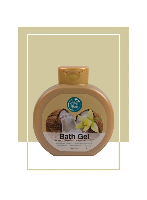 Luxurious Vanilla Coconut Bath Gel - FRESH FEEL