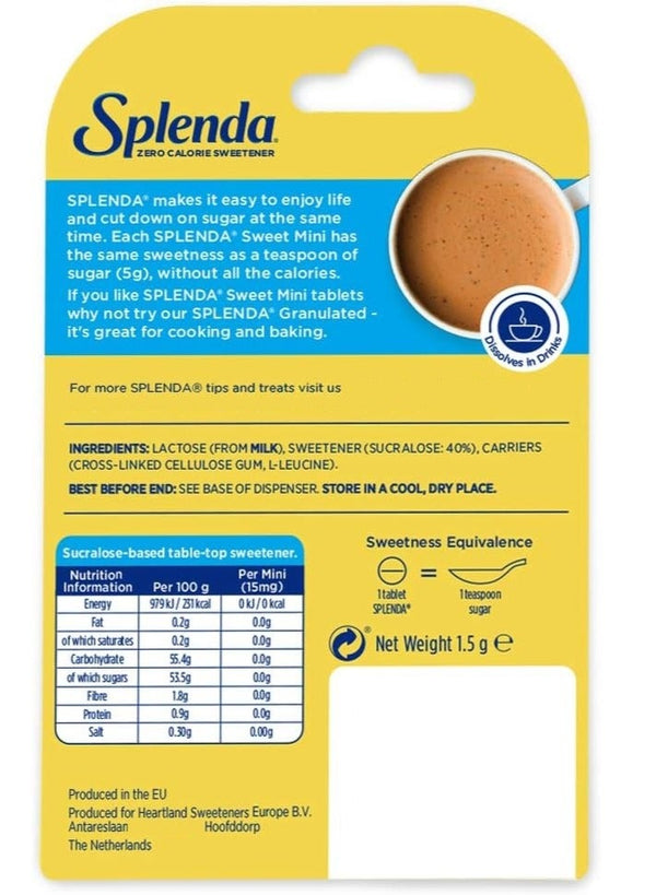 Zero Calorie Sweetener Tablets - SPLENDA