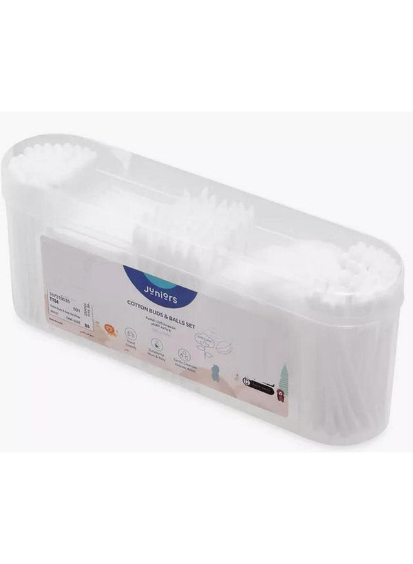 JUNIORS Cotton Buds And Balls Set for Newborn Care