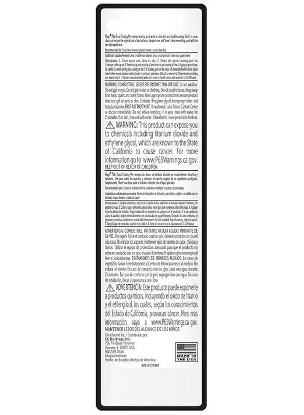 Magic Tile & Grout Coating Pen White - Magic