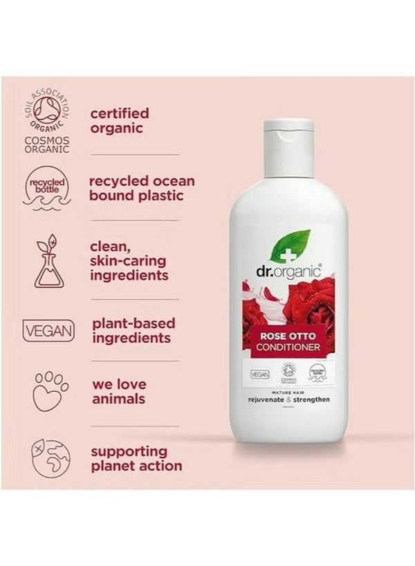 Dr.Organic Rose Otto Conditioner - Rejuvenate & Strengthen