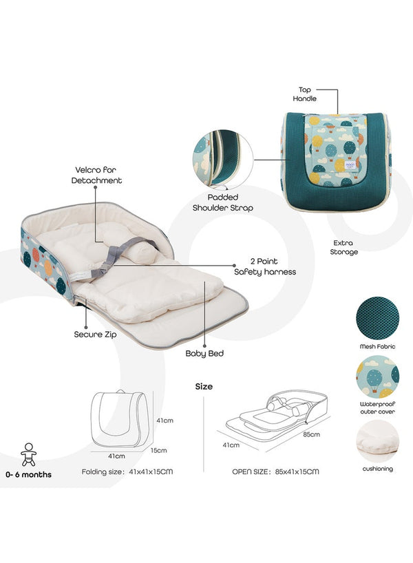 Portable Travel Baby Bed Backpack by Moon