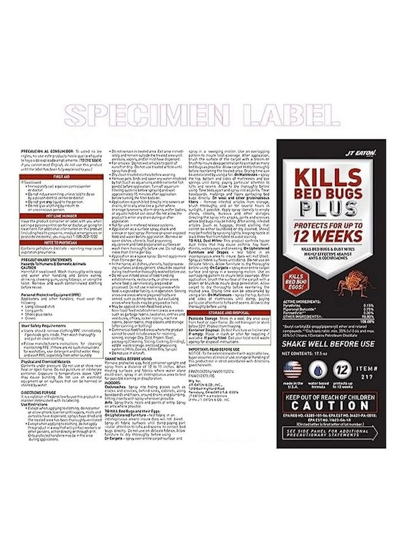 JT Eaton Kills Bed Bugs Plus Aerosol Insect Spray