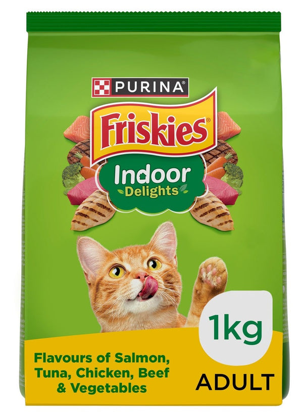 Friskies Indoor Delights Dry Cat Food 1Kg