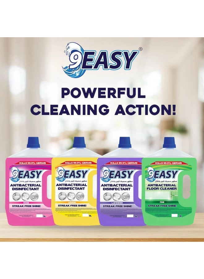 9EASY Antibacterial Floor Cleaner Lavender 3 L