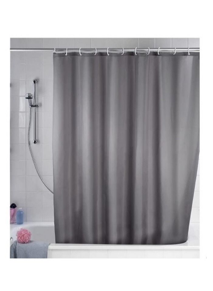 Wenko Shower Curtain 180 x 200 cm Grey Anti Mould