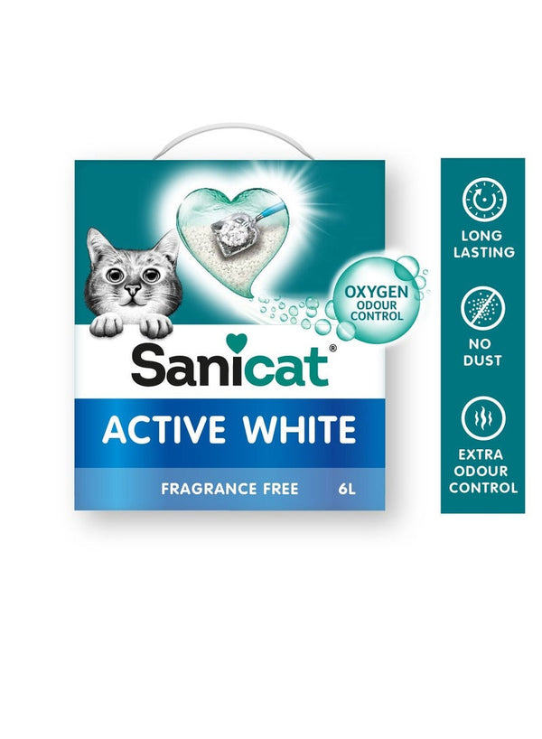 Sanicat Active White Oxygen Litter 6L