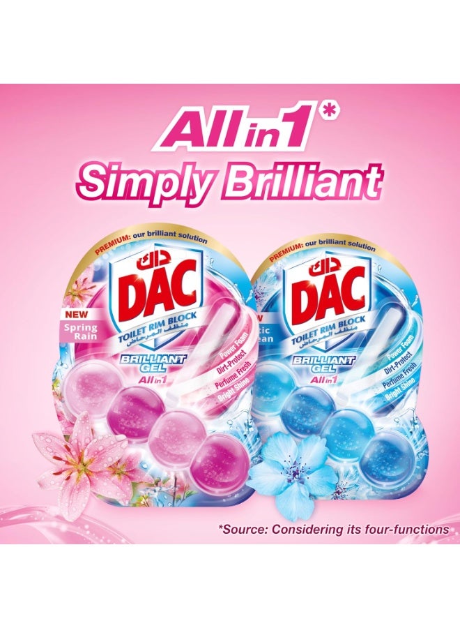 Dac Brilliant Gel Toilet Rim Block Spring Rain