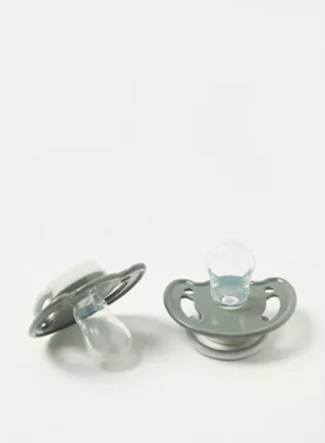 JUNIORS 2-Piece Space Print Silicone Soother Set