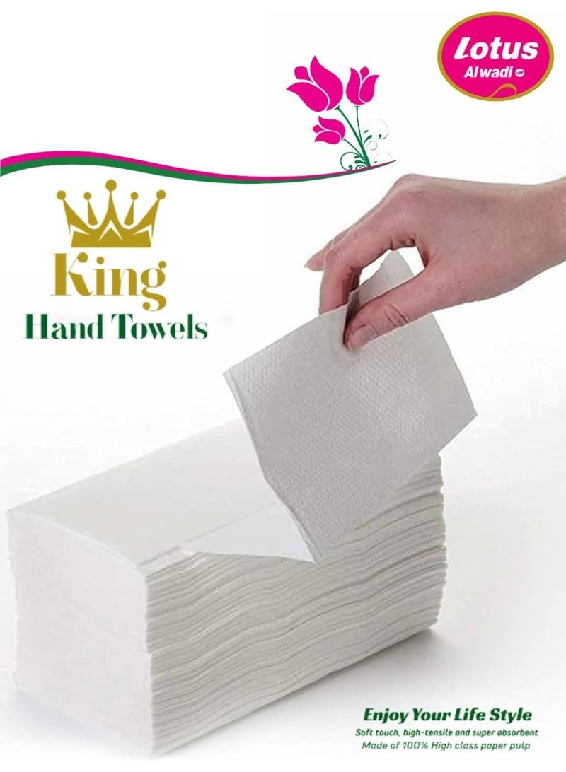 Lotus Alwadi King Interfold Hand Tissue Pack of 4