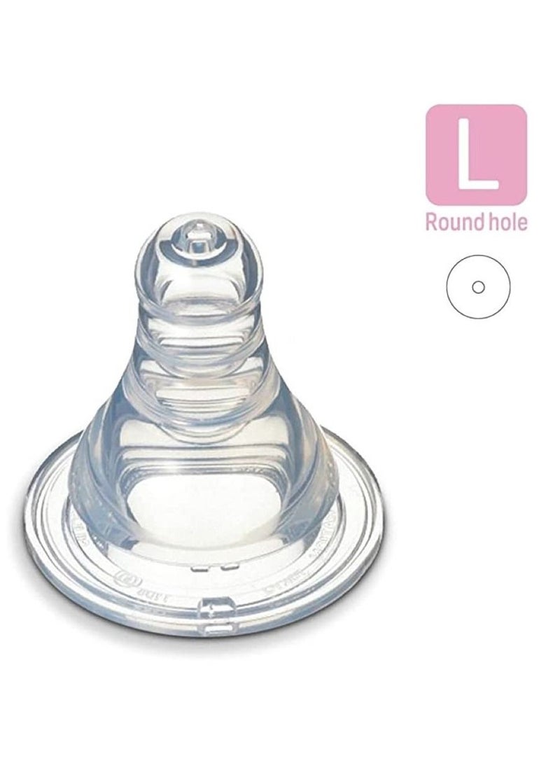 Pigeon Pack Of 2 Peristaltic Slim Neck Nipple