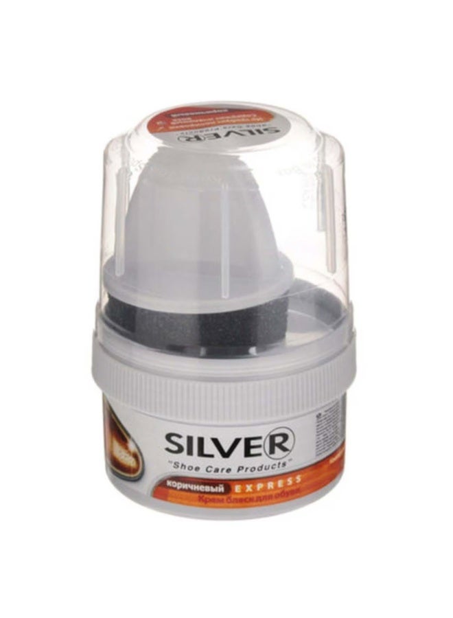 Silver Express Shoe Cream Brown 50 ML - Silver