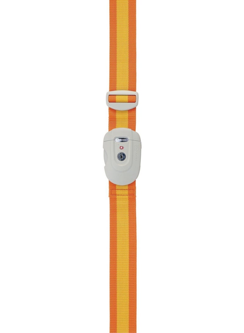 Go TRAVEL Lock Strap Orange Blue - Premium Luggage Security