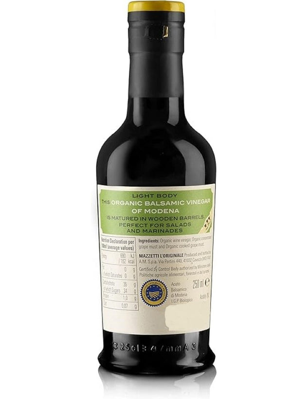 Mazzetti Organic Balsamic Vinegar - 250 ML