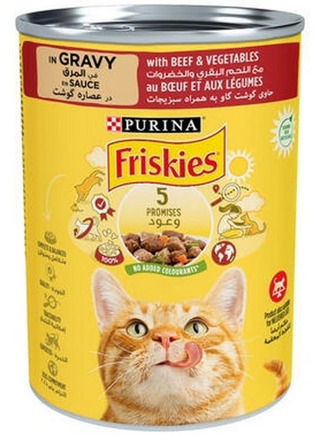 Purina Friskies Beef and Vegetables Wet Cat Food