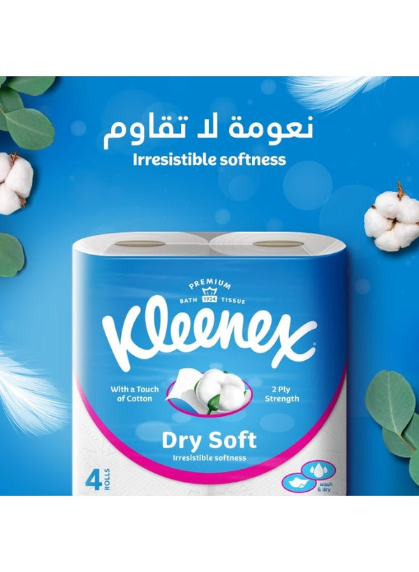 Kleenex Dry Soft Toilet Paper Rolls - 20 Rolls